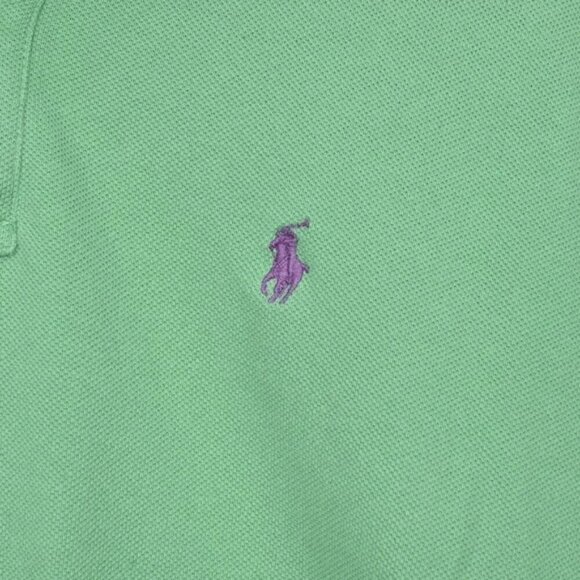 Vintage 90's Polo by Ralph Lauren Green Short Sleeve Polo Cotton Shirt XL(18-20) - Picture 2 of 7